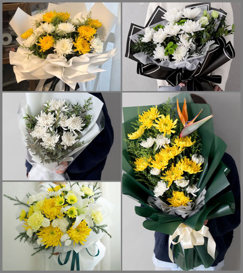 河南开封龙亭区西郊乡白事花束代送